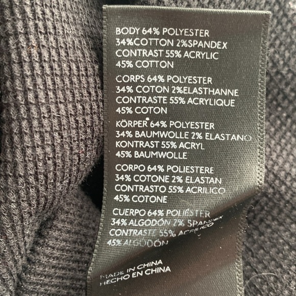 We The Free Mikah Layering Cuff Shirt Black Knit Sleeves - Picture 12 of 12